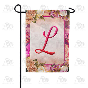Rosie Pink Monogram Double Sided Garden Flag