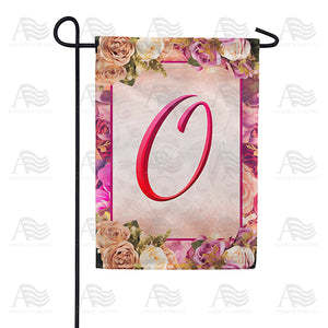 Rosie Pink Monogram Double Sided Garden Flag