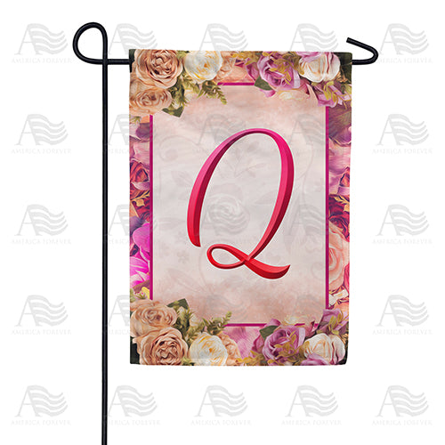 Rosie Pink Monogram Double Sided Garden Flag
