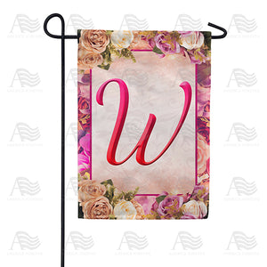 Rosie Pink Monogram Double Sided Garden Flag