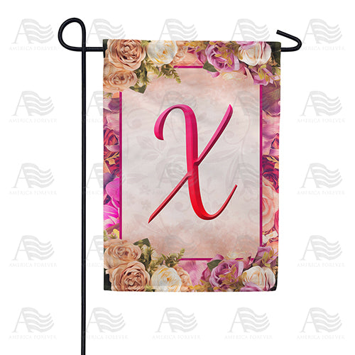Rosie Pink Monogram Double Sided Garden Flag