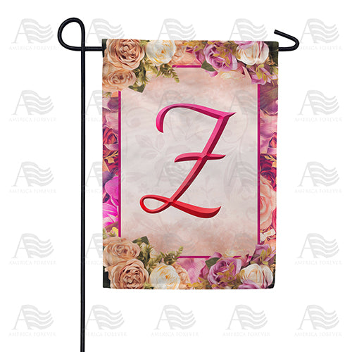 Rosie Pink Monogram Double Sided Garden Flag