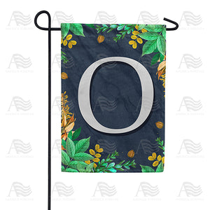 Fern On Slate Monogram Double Sided Garden Flag
