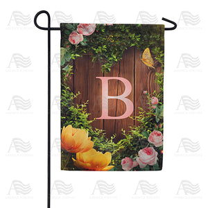 Garden Light Monogram Double Sided Garden Flag