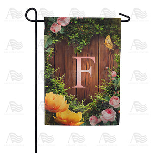 Garden Light Monogram Double Sided Garden Flag