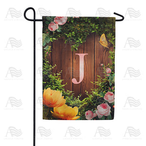 Garden Light Monogram Double Sided Garden Flag