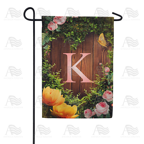 Garden Light Monogram Double Sided Garden Flag