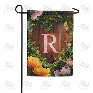 Garden Light Monogram Double Sided Garden Flag