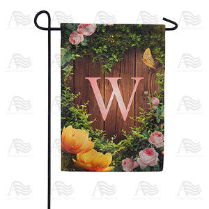 Garden Light Monogram Double Sided Garden Flag