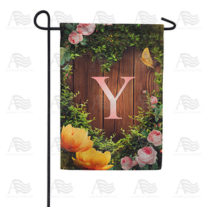 Garden Light Monogram Double Sided Garden Flag