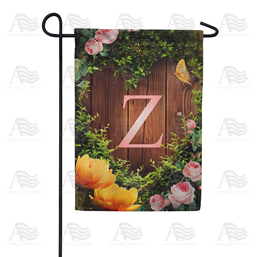 Garden Light Monogram Double Sided Garden Flag