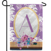 Purple Reflection Monogram Double Sided Garden Flag