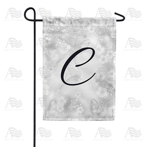 Bird Dreams Monogram Double Sided Garden Flag