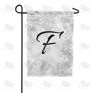 Bird Dreams Monogram Double Sided Garden Flag