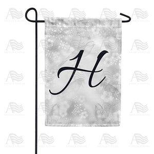 Bird Dreams Monogram Double Sided Garden Flag