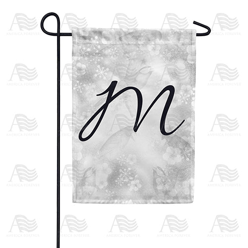 Bird Dreams Monogram Double Sided Garden Flag