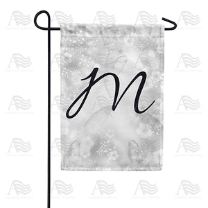 Bird Dreams Monogram Double Sided Garden Flag