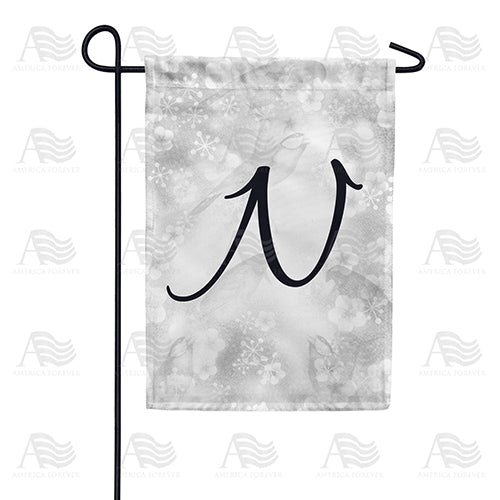 Bird Dreams Monogram Double Sided Garden Flag