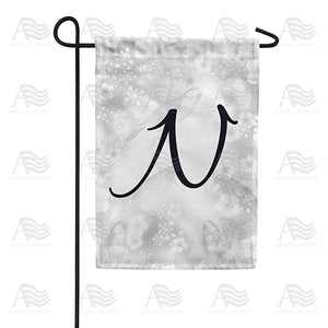 Bird Dreams Monogram Double Sided Garden Flag