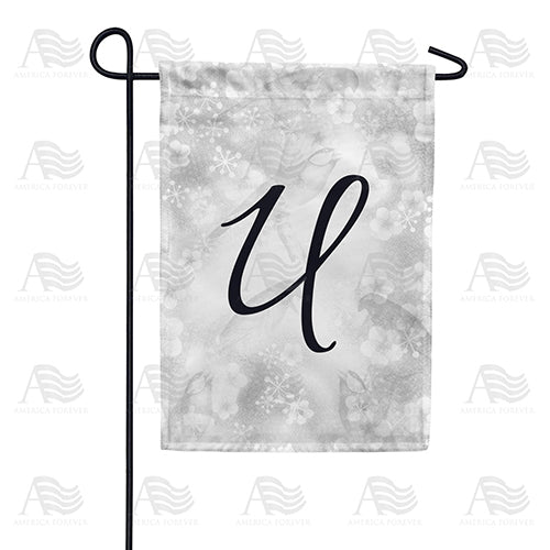 Bird Dreams Monogram Double Sided Garden Flag
