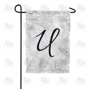 Bird Dreams Monogram Double Sided Garden Flag