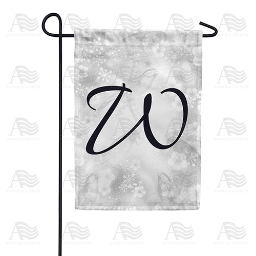 Bird Dreams Monogram Double Sided Garden Flag