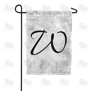 Bird Dreams Monogram Double Sided Garden Flag