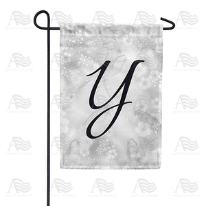 Bird Dreams Monogram Double Sided Garden Flag
