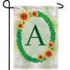 Green Ivy Monogram Double Sided Garden Flag