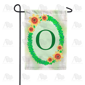 Green Ivy Monogram Double Sided Garden Flag