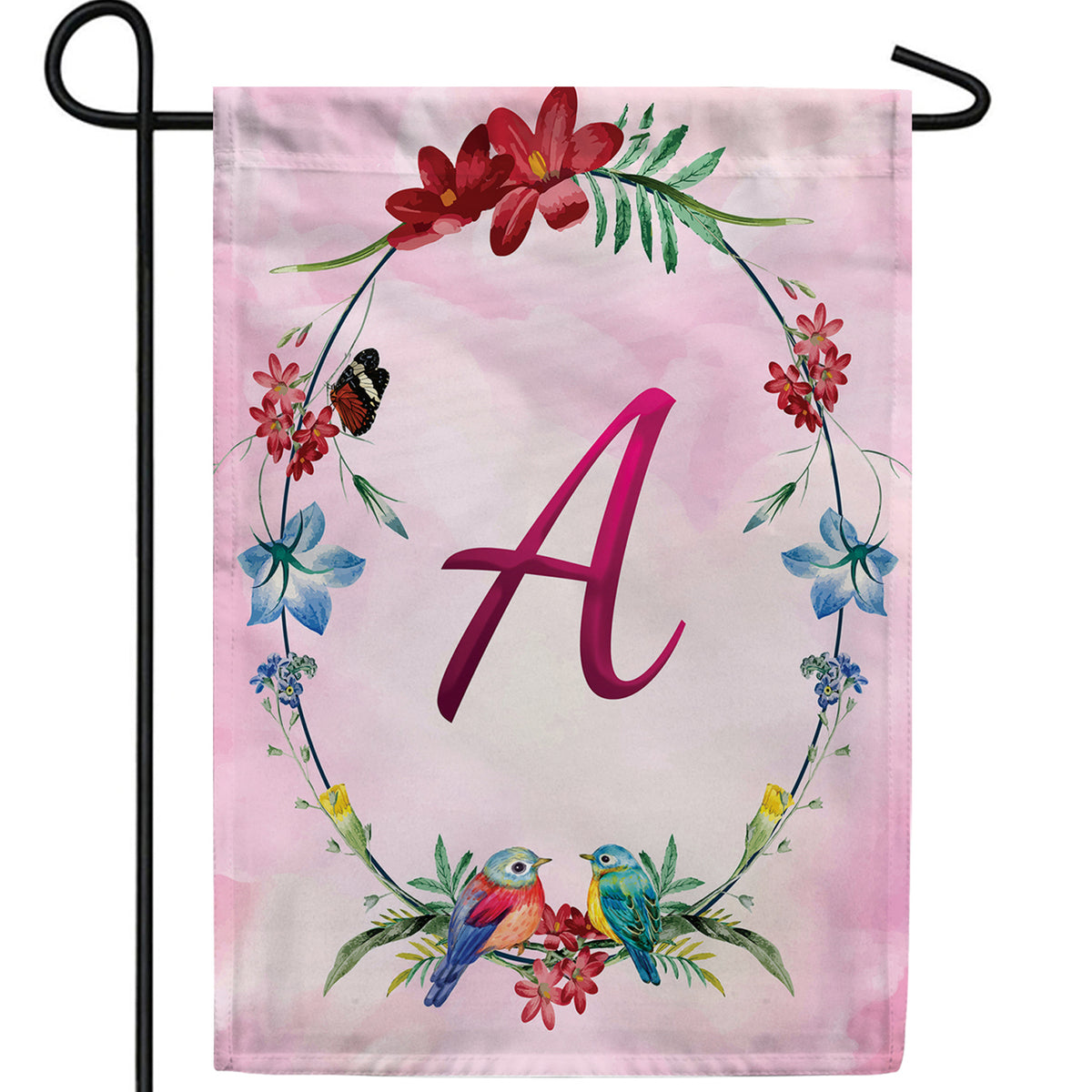 Ring Of Nature Monogram Double Sided Garden Flag