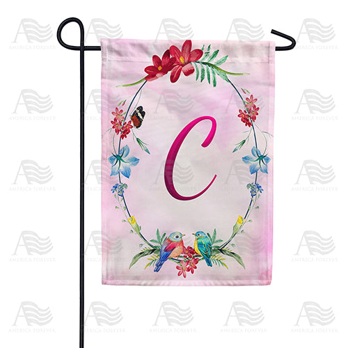 Ring Of Nature Monogram Double Sided Garden Flag