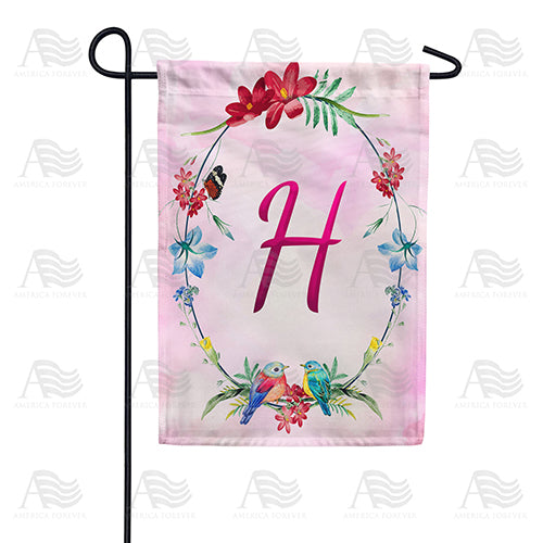 Ring Of Nature Monogram Double Sided Garden Flag