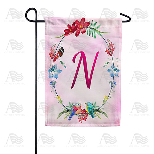 Ring Of Nature Monogram Double Sided Garden Flag