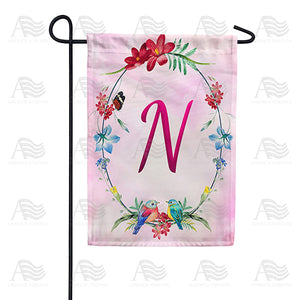 Ring Of Nature Monogram Double Sided Garden Flag
