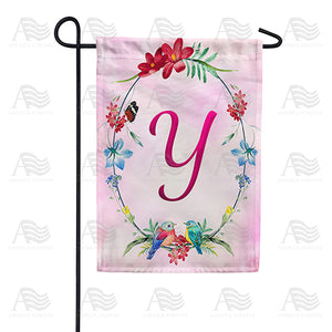 Ring Of Nature Monogram Double Sided Garden Flag