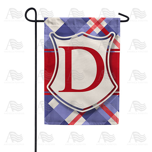 Patriotic Shield Monogram Double Sided Garden Flag