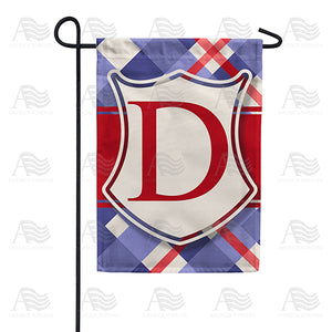 Patriotic Shield Monogram Double Sided Garden Flag