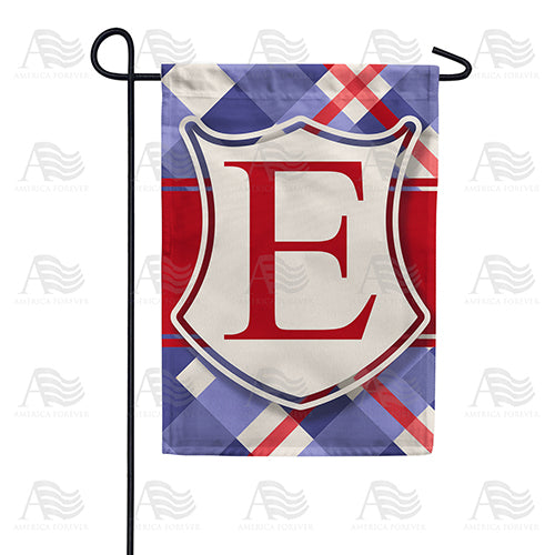 Patriotic Shield Monogram Double Sided Garden Flag