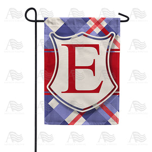 Patriotic Shield Monogram Double Sided Garden Flag