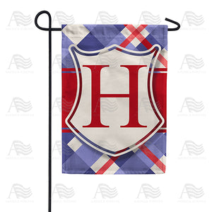 Patriotic Shield Monogram Double Sided Garden Flag