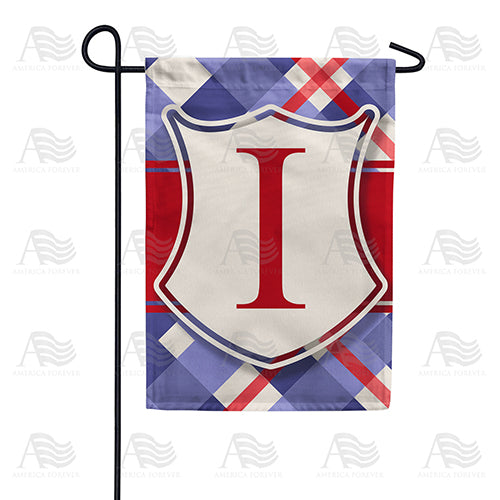 Patriotic Shield Monogram Double Sided Garden Flag