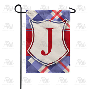 Patriotic Shield Monogram Double Sided Garden Flag