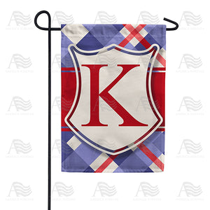 Patriotic Shield Monogram Double Sided Garden Flag
