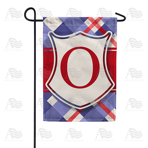 Patriotic Shield Monogram Double Sided Garden Flag