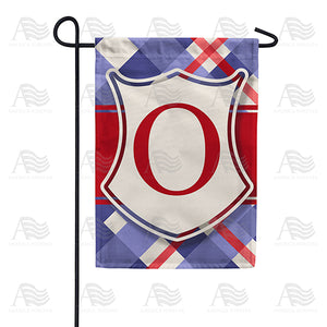 Patriotic Shield Monogram Double Sided Garden Flag