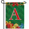 Merry Christmas Monogram Double Sided Garden Flag
