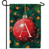 Christmas Ball Monogram Double Sided Garden Flag
