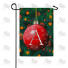 Christmas Ball Monogram Double Sided Garden Flag