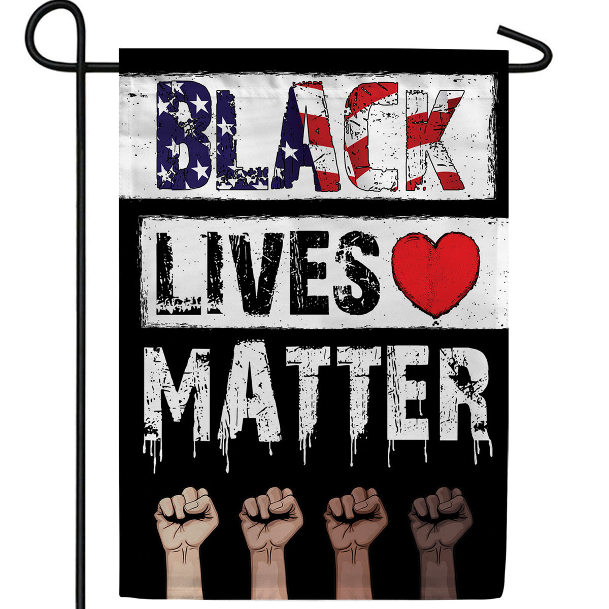 Black Lives Matter 1 Double Sided Garden Flag